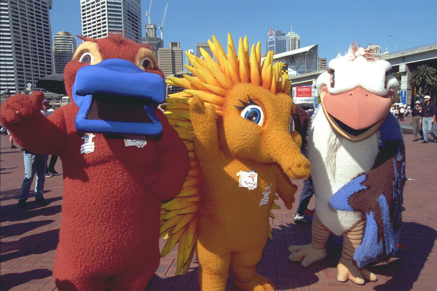 Syd, Olly and Millie, Sydney 2000